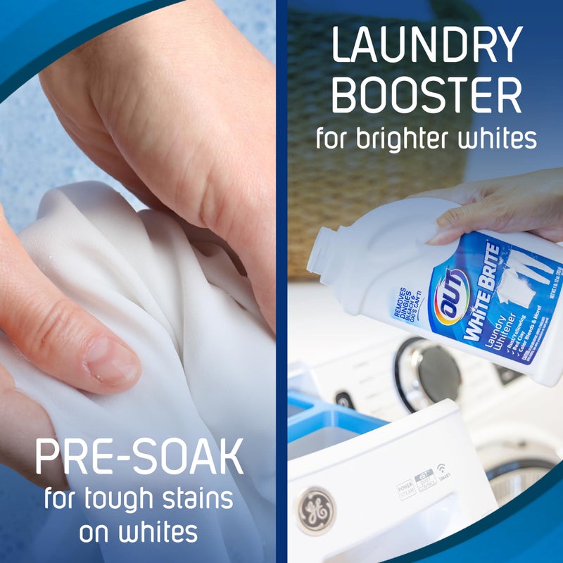 OUT White Brite Laundry Whitener Powder, Stain Remover Detergent Booster for Clothes, Removes Red Clay and Rust Stains on White Clothing and Uniforms, 28 Ounce - Image 5